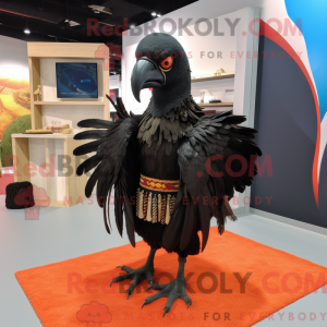 Black Turkey mascot costume...
