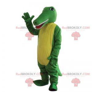 Mascotte animaux - Crocodile bicolore - Redbrokoly.com