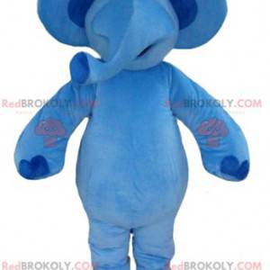 Mascotte grande elefante blu molto bella - Redbrokoly.com