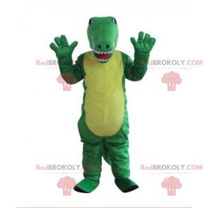 Mascote animal - crocodilo bicolor - Redbrokoly.com