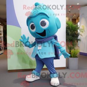 Maskotdraktfigurat Cyan...