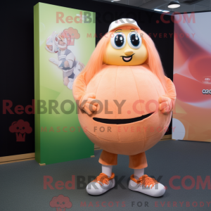 Peach Rugby Ball máscara de...