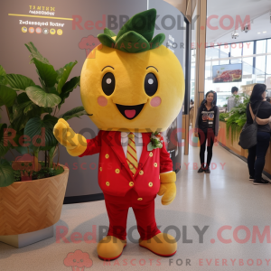 Máscara de morango dourado...