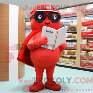 Red Oyster-mascottekostuum...