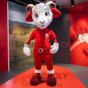 Red Ram-mascottekostuum...
