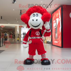 Red Ram maskot kostume...