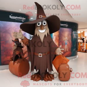 Brown Witch S Hat mascotte...