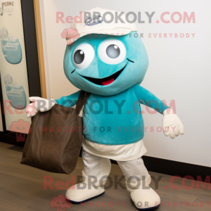 Cyan Oyster Maskottchen...