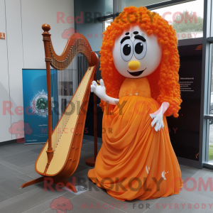 Oranje Keltische harp...