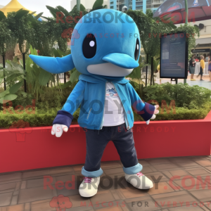 Disfraz de mascota Sky Blue...