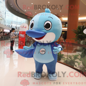 Postava maskota Sky Blue...