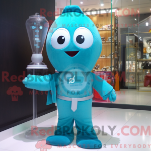 Turquoise Hourglass mascot...