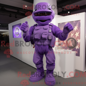 Purple American Soldier...