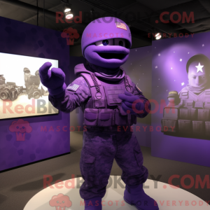 Purple American Soldier...