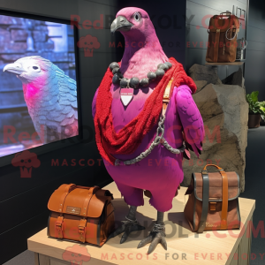 Magenta Pigeon maskot...