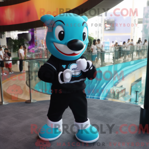 Turkis Killer Whale mask...