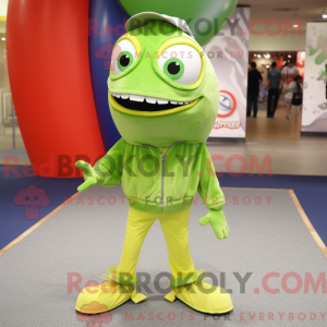Lime Green Tuna mascot...