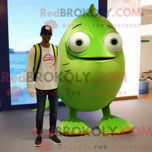 Postava maskota Lime Green...