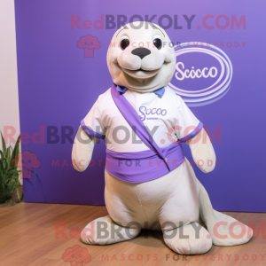Lavender Sea Lion mascot...