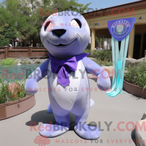 Lavender Sea Lion mascot...