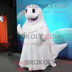 Mascotte de béluga blanc...