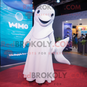 Hvid Beluga Whale maskot...