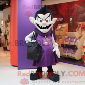 Purple Vampire mascot...