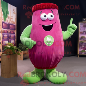 Magenta sprzedawca maskot...