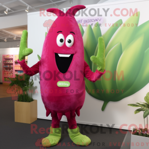 Máscara de vendedor magenta...