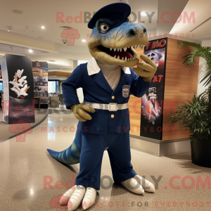 Postava maskota Navy T Rex...