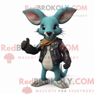 Teal Kangaroo mascot...
