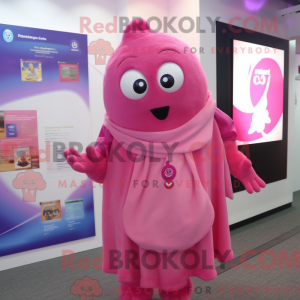 Rosa anheng maskot kostyme...