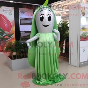 Silver Green Bean mascot...