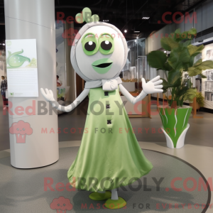 Sølv grønne bønner maskot...