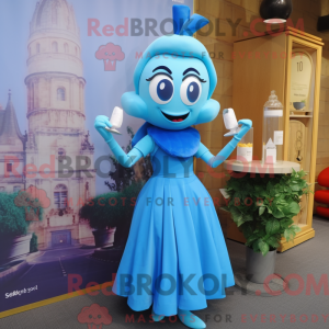 Blue Scented Candle mascot...