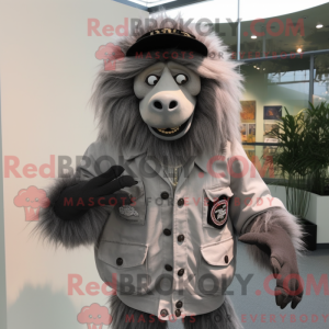 Grauer Pavian Maskottchen...