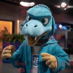 Blågrønn Deinonychus...