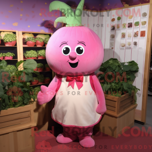 Pink majroe maskot kostume...