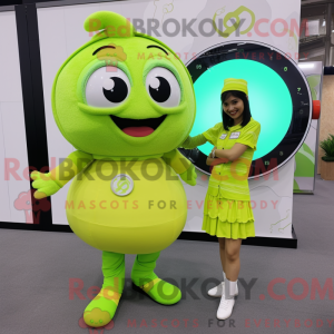 Postava maskota Lime Green...