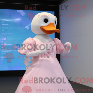 Peach Dove maskotdraktfigur...