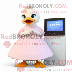 Peach Dove mascotte kostuum...