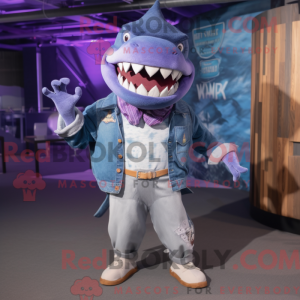 Personaggio mascotte viola...