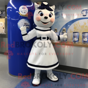 Navy Bottle Of Milk mascot...