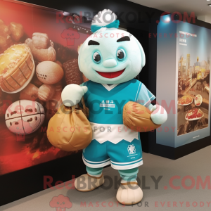 Turquoise Dim Sum mascot...