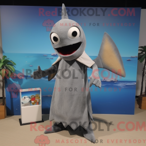 Gray Swordfish mascot...