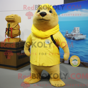Yellow Sea Lion mascot...
