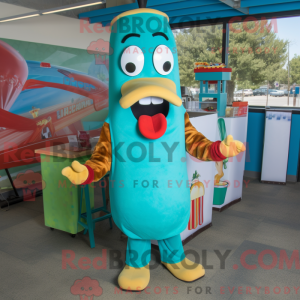 Turkis Hot Dog maskot...