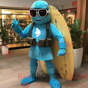 Turquoise Soldier mascot...