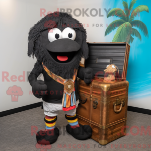 Black Treasure Chest maskot...