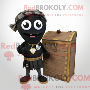 Maskotkostymekarakter Black...